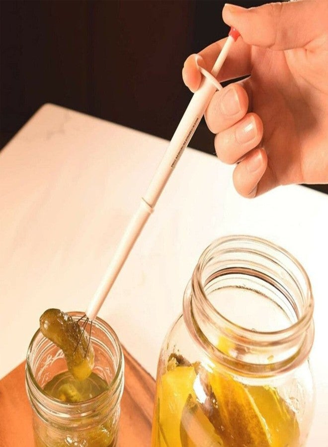 LKEWGHS Pickle Picker Stainless Steel And Home Accessories Tool Ergonomic Handle, White - Image 5