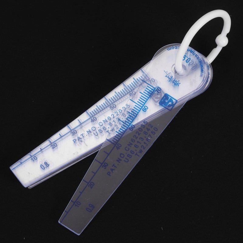 Uxcell 0.05-1mm Thickness Plastic Feeler Gauge Gap Filler Measuring Tool 13 in 1 Light Blue - Image 4