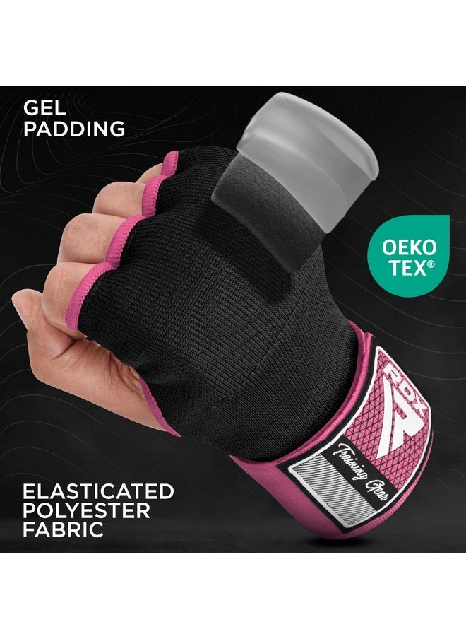 Rdx - Gel Boxing Hand Wraps Inner Gloves Men Women, Quick 75Cm Long Wrist Straps, Elasticated Padded Fist Under Mitts Protection, Muay Thai Mma Kickboxing Martial Arts Punching Training Bandages - Image 1