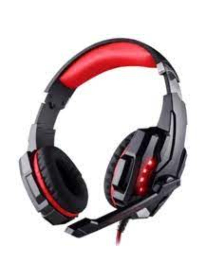 G9000 mini wired gaming headset, 7.1 surround sound, noise cancellation, 120° adjustable microphone, 40mm driver - for PCs, PlayStation 5, Xbox, mobile phones, tablets, and laptops