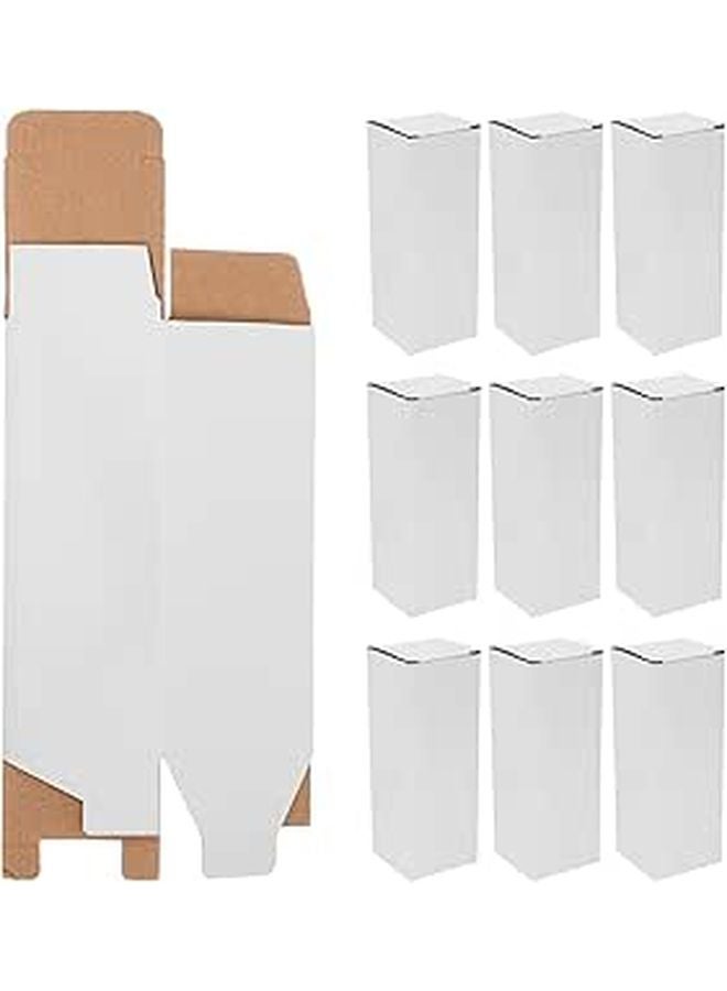 Triple Layer Hardboard Corrugated Cardboard Boxes 7x7x19cm 10 Pack For Shipping Storage Moving - Image 1