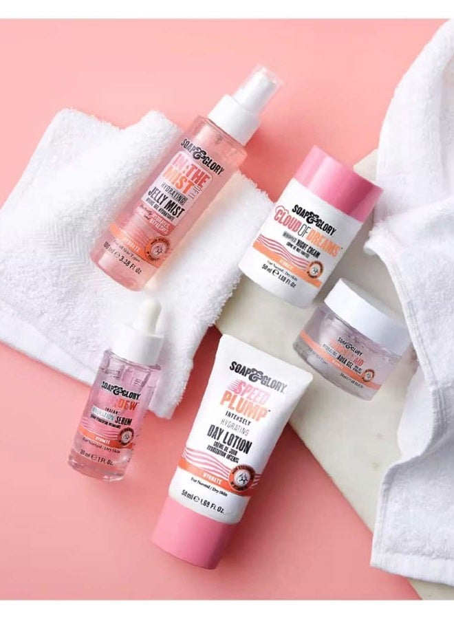 Soap & Glory سيروم الوجه المرطب الفوري - فيتامين ب5 المنعش، ماء الورد + سيروم حمض الهيالورونيك - علاج مرطب خفيف الوزن وسريع الامتصاص (30 مل) - Image 3