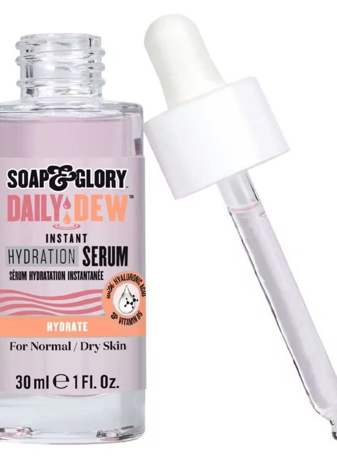 Soap & Glory سيروم الوجه المرطب الفوري - فيتامين ب5 المنعش، ماء الورد + سيروم حمض الهيالورونيك - علاج مرطب خفيف الوزن وسريع الامتصاص (30 مل) - Image 2