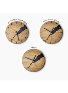 Home Gallery Modern Wall Clock with Numbers Silent Unique Wood Minimalist Wall Clock With hour numbers  - Image 5