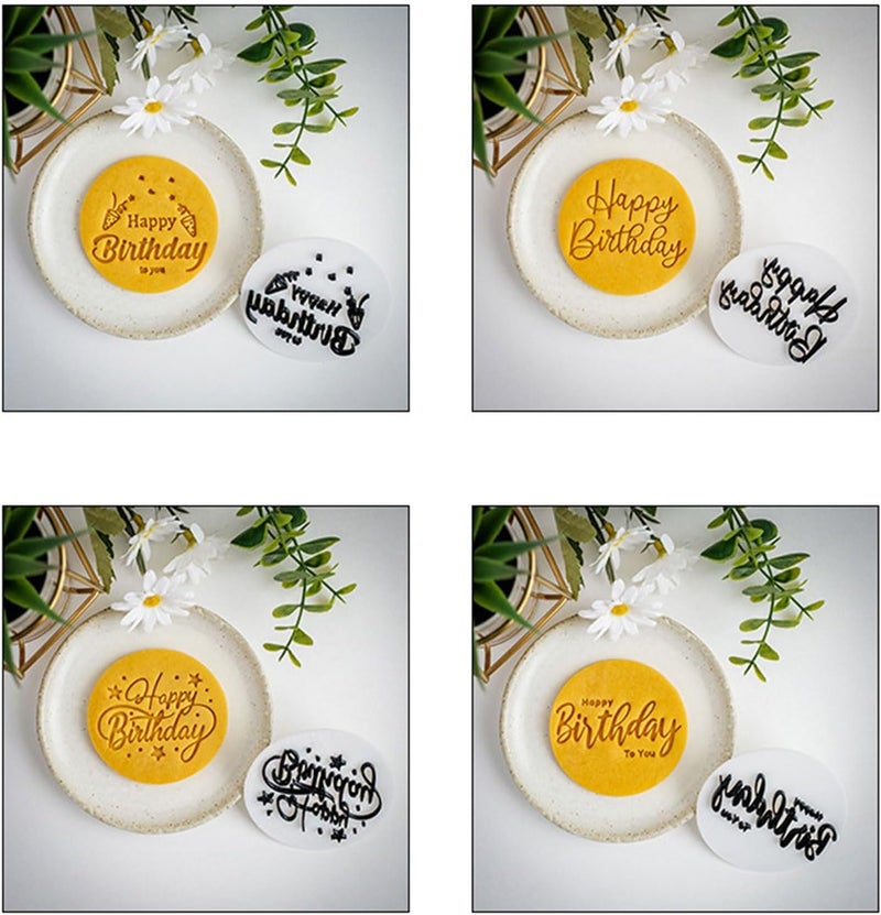 Cookie Birthday Theme Baking Tool Texture Suitable for Birthday and Creative Kitchen Cookie Baking Tool - Image 5