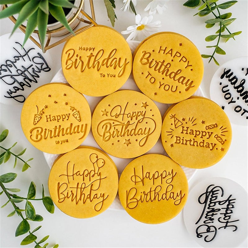 Cookie Birthday Theme Baking Tool Texture Suitable for Birthday and Creative Kitchen Cookie Baking Tool - Image 2