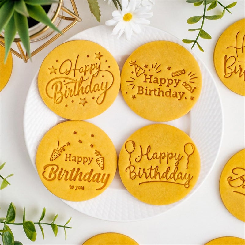 Cookie Birthday Theme Baking Tool Texture Suitable for Birthday and Creative Kitchen Cookie Baking Tool - Image 3