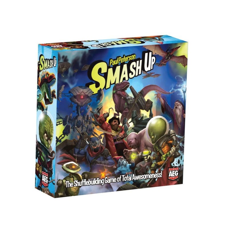 AEG Games AEG Smash Up Base Game | Shufflebuilding Card Game | Aliens, Dinosaurs, Ninjas, Pirates, Robots, Tricksters, Wizards, Zombies | 2-4 Players | Ages 10+ - Image 1