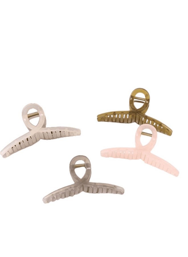 DIGALI ENTERPRISE Ultimate Large Jelly Hair Clips for Women | Strong Hold Butterfly Claw Clips | Non-Slip Hair Accessories for Thick Hair | Ideal for Daily Use (Pack of-3)(MULTI COLOR) - Image 1