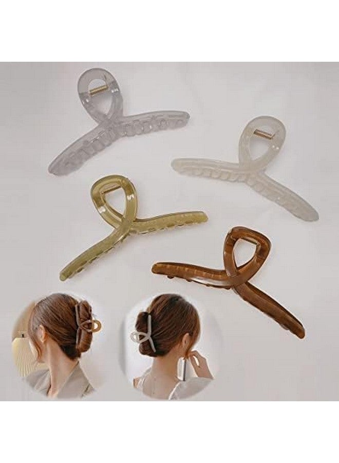 DIGALI ENTERPRISE Ultimate Large Jelly Hair Clips for Women | Strong Hold Butterfly Claw Clips | Non-Slip Hair Accessories for Thick Hair | Ideal for Daily Use (Pack of-3)(MULTI COLOR) - Image 2