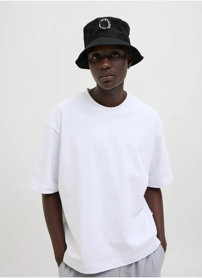 JACK & JONES Logo Print Bucket Hat