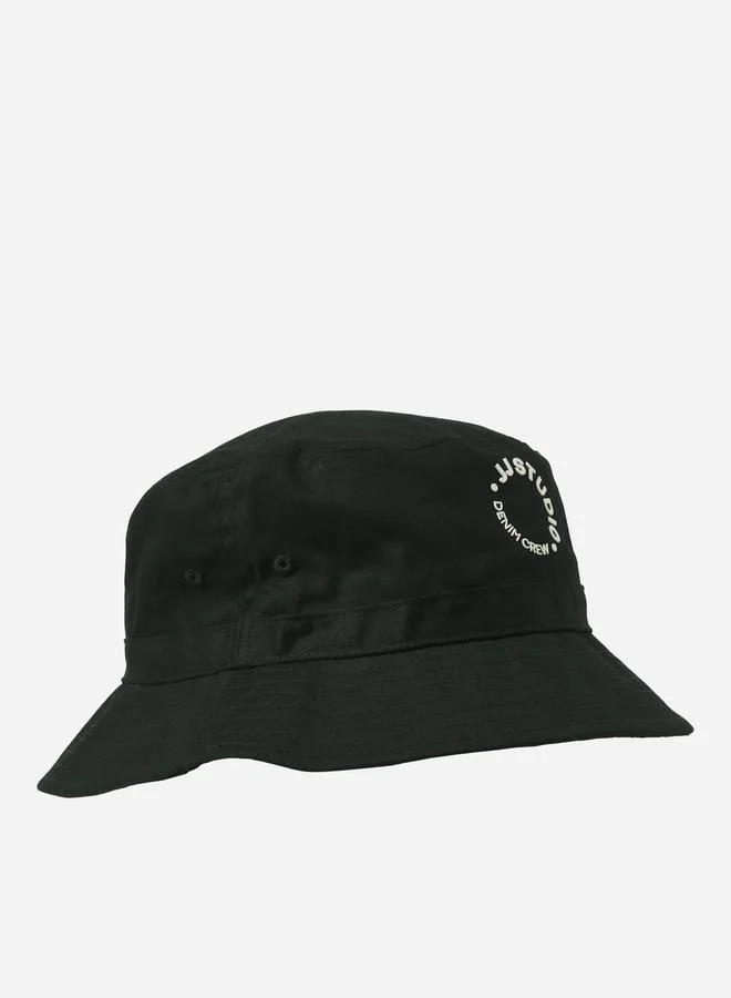 جاك اند جونز Logo Print Bucket Hat
