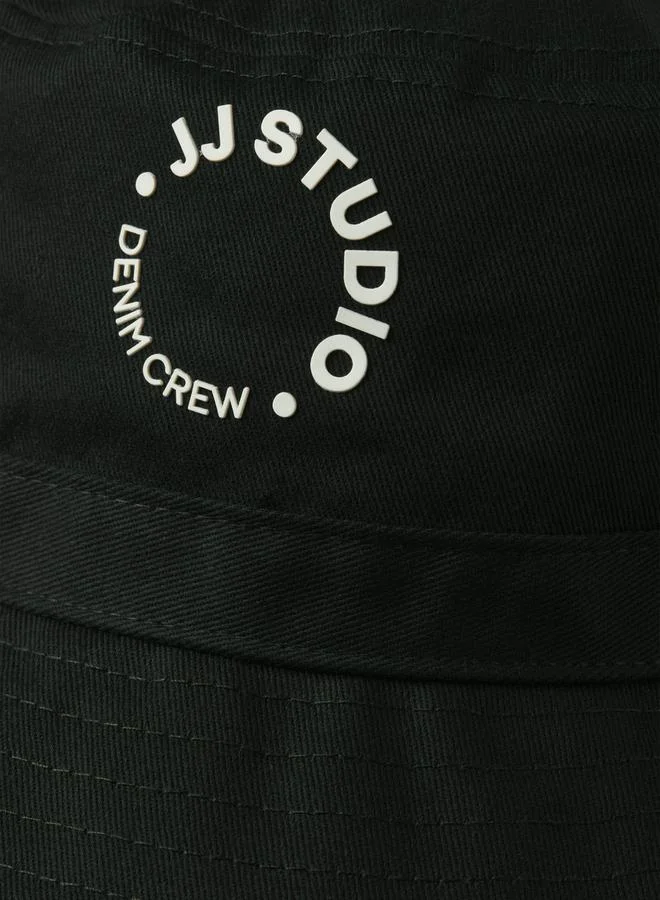 جاك اند جونز Logo Print Bucket Hat