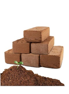 Generic 650gms Coco Coir Brick for Plants, Premium 100% Organic Peat moss mix With Low EC  PH Balance, Fiber Coconut Husk for Planting, Gardening, Potting Soil Substrate (1 Block)  - Image 1
