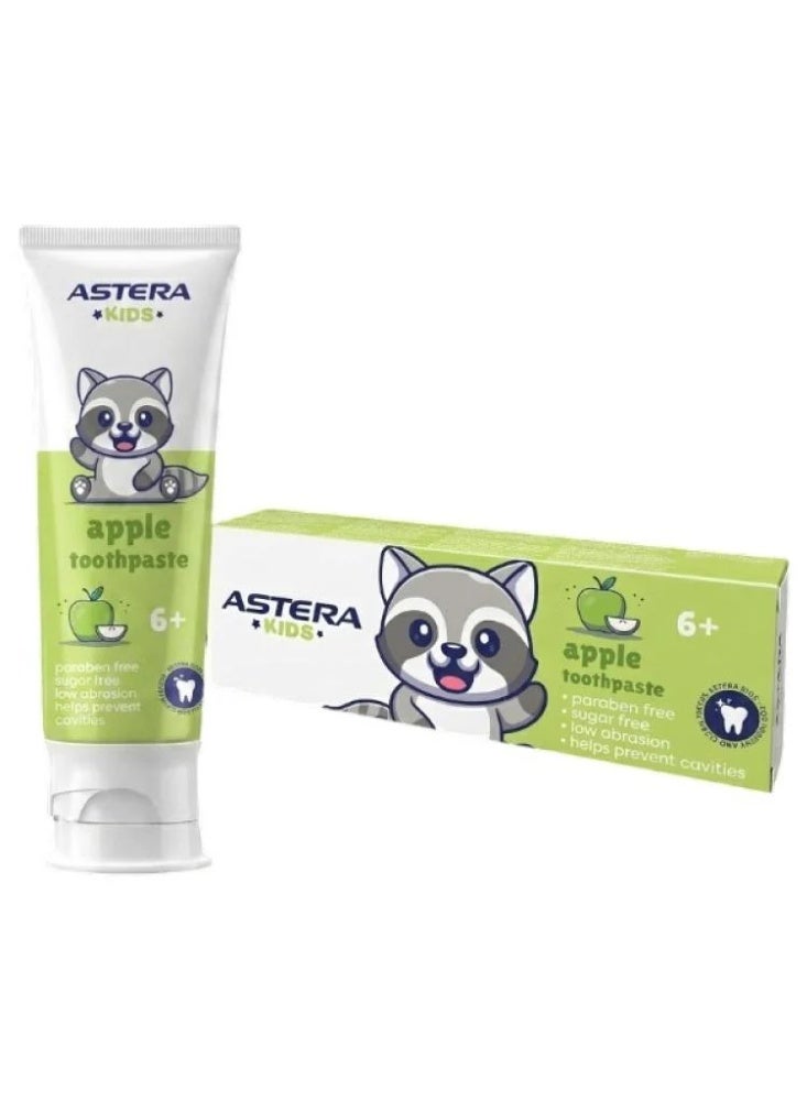 Children's toothpaste, apple flavor, fluoride-free, 65 ml