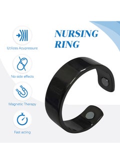 SOUTH MOON Blood Glucose Control Ring, 2 Pieces Blood Sugar Regulator Ring For Acupressure For Women Men Adjustable Blood Glucose Control Ring  - Image 3