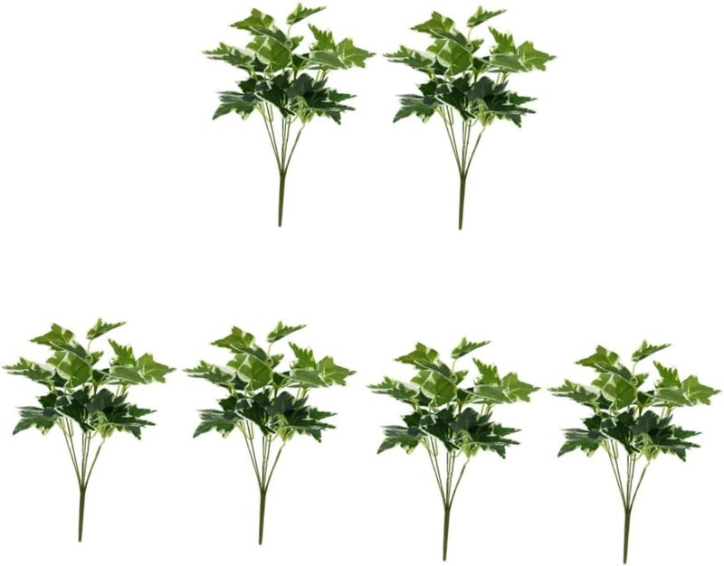 klarako 6 pcs Year Simulated Garland Decorative Decor Floral Filler Party Outdoor Artificial Indoor Bouquets Vase Decoration Arrangement Plant for Leaves Fake Tropical Greenery - Image 1