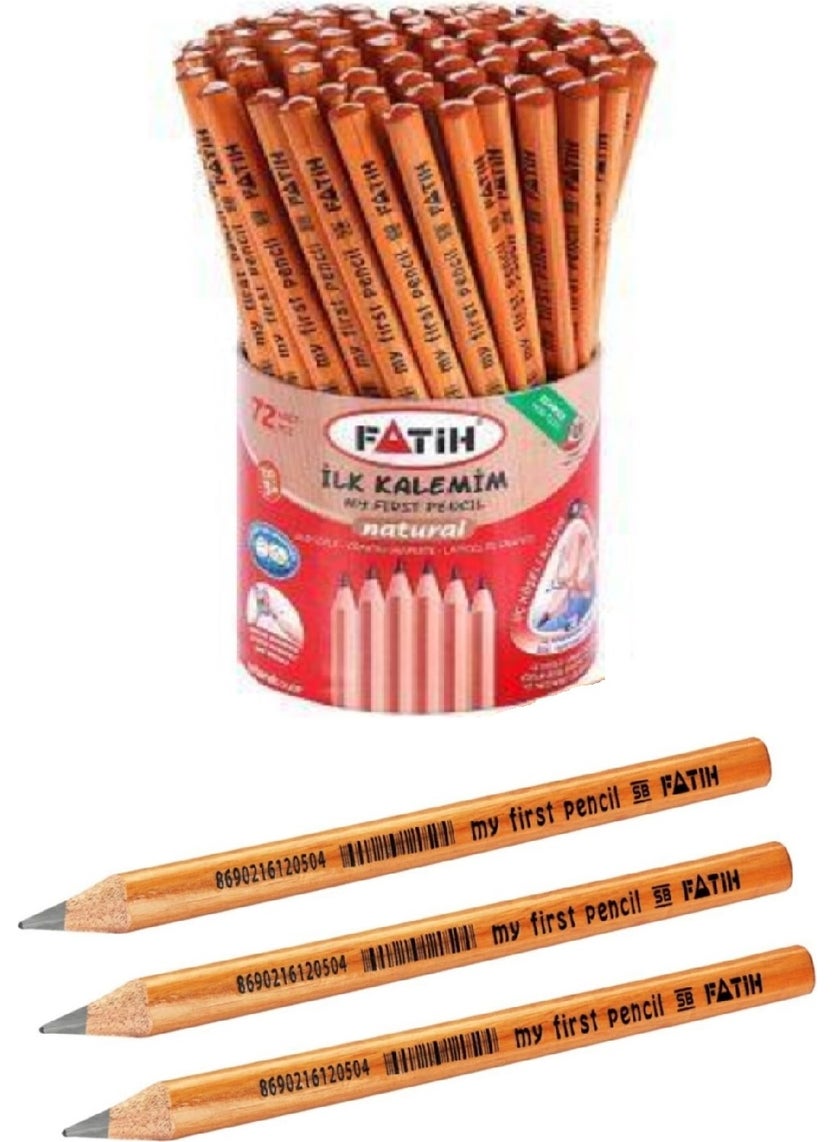 Fatih My First Pen Jumbo Triangle Starter Pen Natural 3 Pieces 