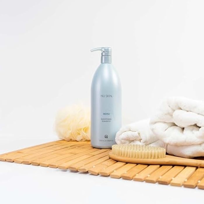Nu Skin ReNu Smoothing Shampoo | 33.8 fl oz | Sulfate-Free & Paraben-Free Shampoo for Dry Hair | Color Safe, Frizz Control & Moisturizing Hair Care | Enriched with Panthenol for Hydration - Image 4