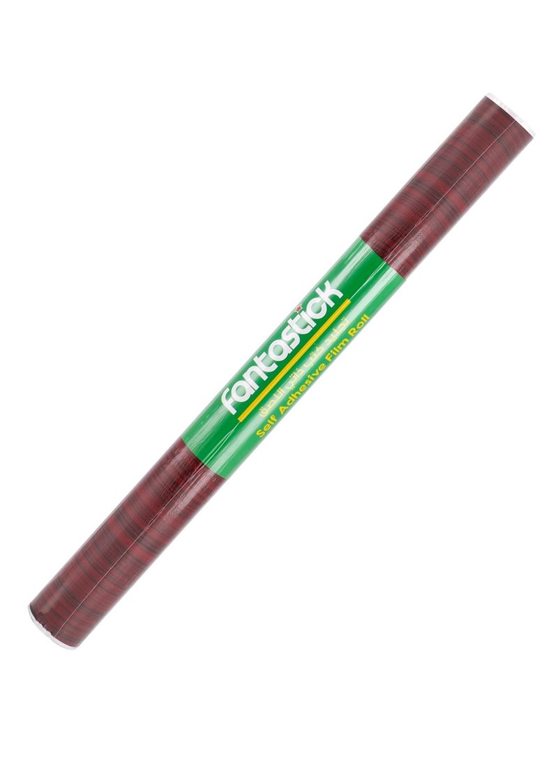 Fantastick لفة فيلم لاصق ذاتي بنقوش خشبية مطبوعة بحجم 45 سم × 5 يارد - Image 3