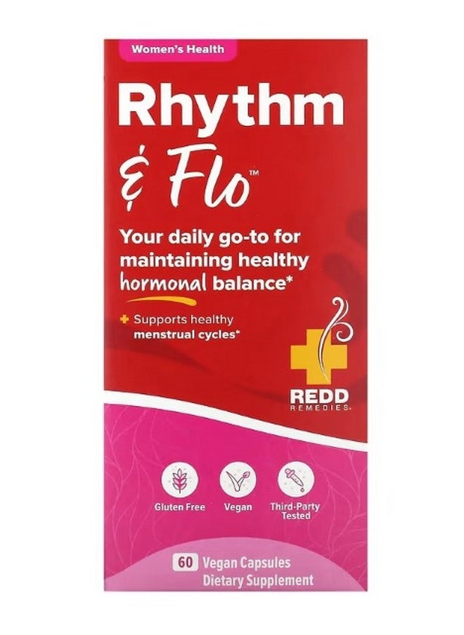 REDD REMEDIES Rhythm and Flo 60 Vegan Capsules  - Image 1
