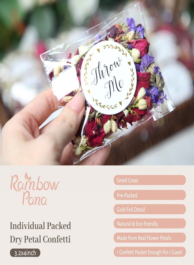 Rainbow Pana RainbowPana 50 Pack Biodegradable Flower Petals - Mix Petals for Weddings, Flower Confetti, Wedding Send Off & Exit Ideas - Image 3