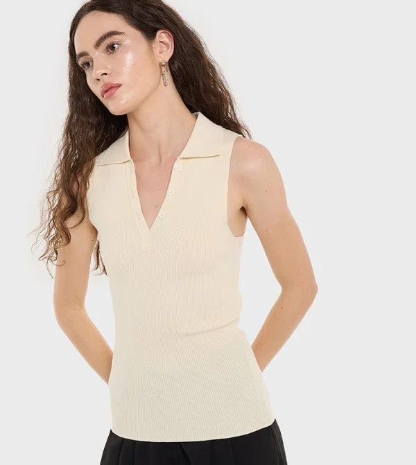 بي سي بي جي BCBG Flat Knit Basic Top