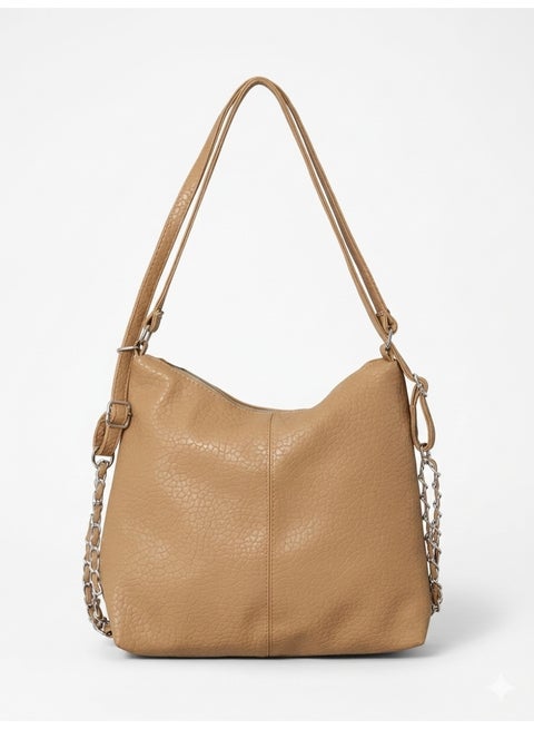 Shoulder Bag Leather Very practical ZH-3 - Coffee