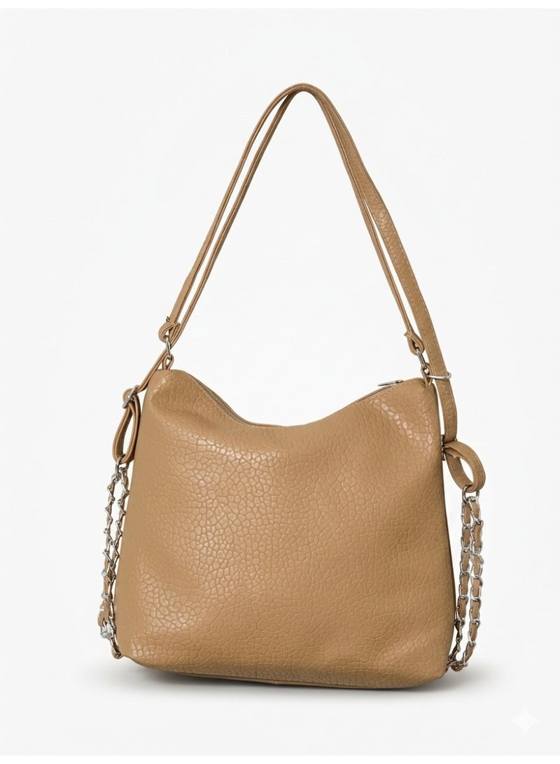 لايف ستيلاش  حقيبة كتف جلد عملية جدا - كافية  ZH-3 - Image 2