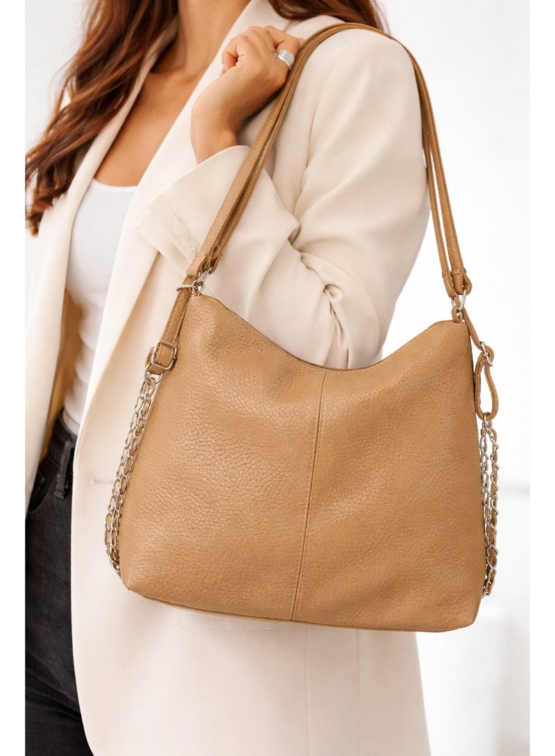 لايف ستيلاش  حقيبة كتف جلد عملية جدا - كافية  ZH-3 - Image 3