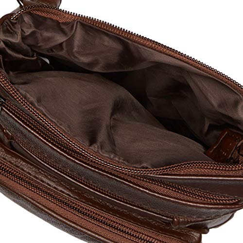 Krediz leather Crossbody Purses for Women, Multi Pocket Crossbody Purse with Adjustable Strap, Soft & Durable Leather Purse - Image 5
