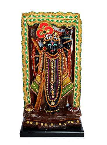 eSplanade Resin Shrinath Ji Bankebihari Krishna Statue 125 inches Idols for Home Puja Place - Image 1