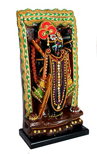 eSplanade Resin Shrinath Ji Bankebihari Krishna Statue 125 inches Idols for Home Puja Place - Image 3