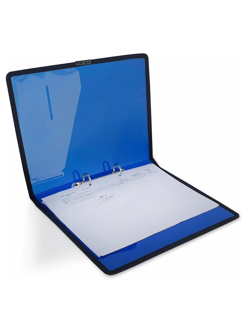 Maxi A4 Ring Binder With 2 Ring Translucent Blue, waterproof, dust-proof, very practical, and reusable - Image 2