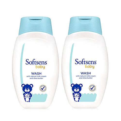 Softsens Baby Tear-Free Body Wash 200ml each (Pack of 2 x 200ml) | Gentle Cleansing & Hydration with Milk Cream & Shea Butter | Dermatologically Tested, Hypoallergenic & Paraben-Free - Image 1