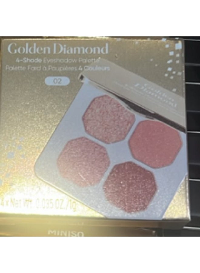 Miniso Golden Diamond 4-Shade Eyeshadow Palette 02