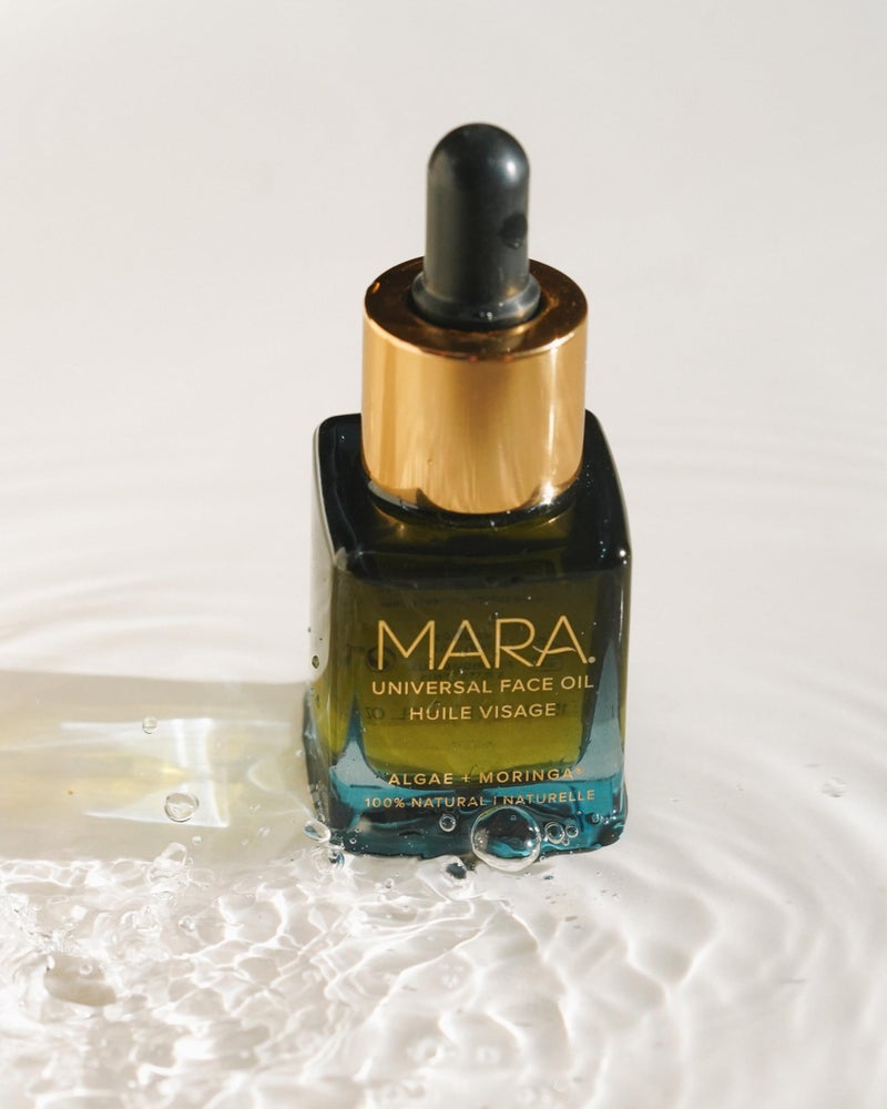 MARA - Universal Hydrating Face Oil for Anti-Aging + Glow with Algae + Moringa | Superfood Plant Oils Plump Skin, Boosts Firmness, For All Skin Types (0.5 oz | 15 ml; Travel Size) - Image 3