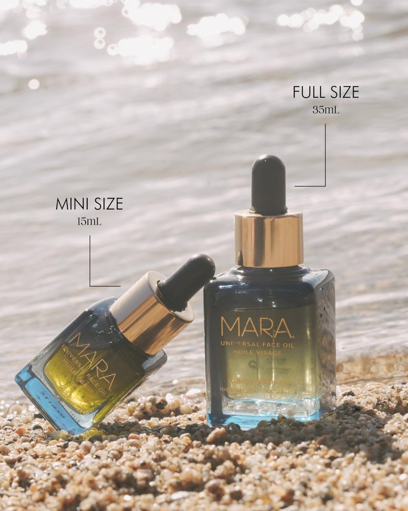 MARA - Universal Hydrating Face Oil for Anti-Aging + Glow with Algae + Moringa | Superfood Plant Oils Plump Skin, Boosts Firmness, For All Skin Types (0.5 oz | 15 ml; Travel Size) - Image 5