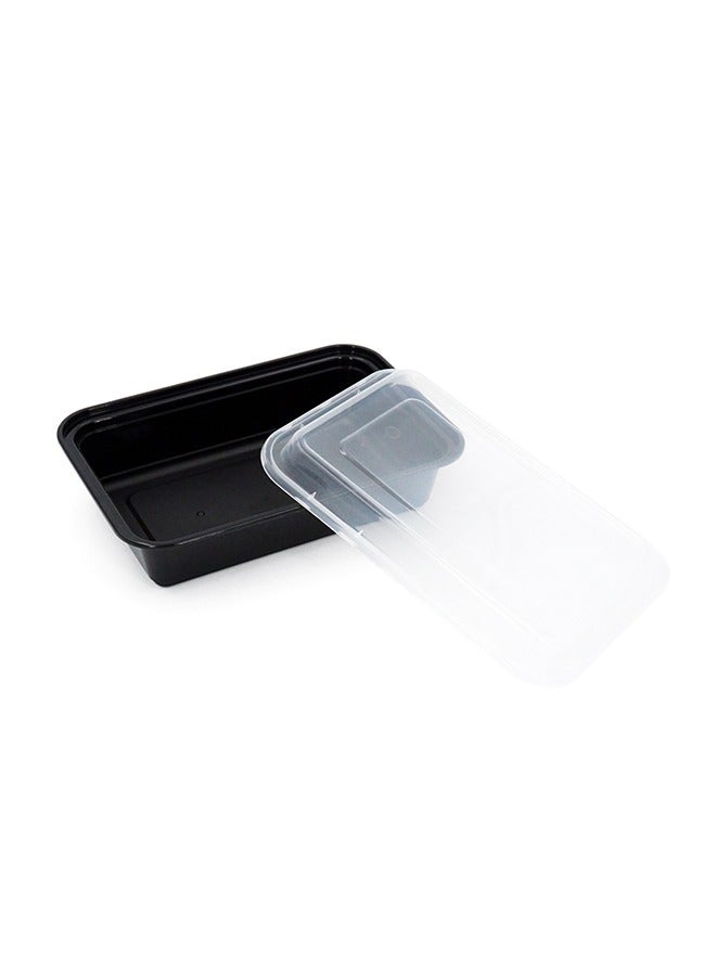 32oz Rectangular Disposable Food Container With Lid 15-Piece  - Image 4