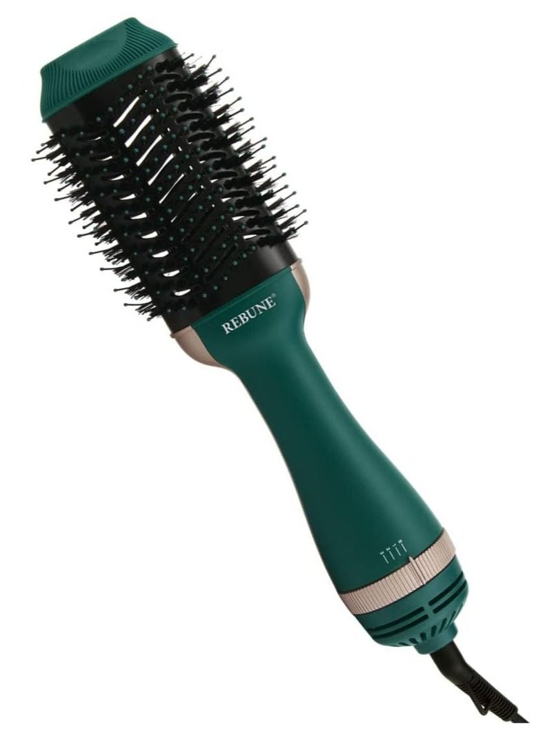 ريبنيو ريبون RE-2513 فرشاة تصفيف الشعر بالهواء الساخن بخطوة واحدة ومكثف ومُجفف الشعر بقوة 1200 واط - أخضر - Image 2