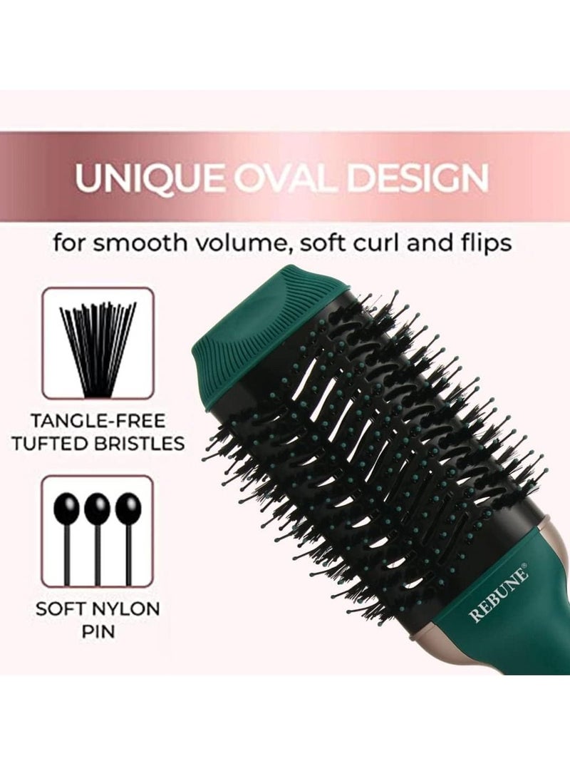 ريبنيو ريبون RE-2513 فرشاة تصفيف الشعر بالهواء الساخن بخطوة واحدة ومكثف ومُجفف الشعر بقوة 1200 واط - أخضر - Image 4