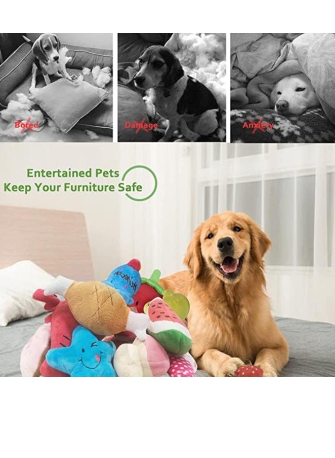 FengSVMA Dog Toys, Puppy Toys, Cute Doy Chew Toy for Medium and Small Dogs, Soft Plush Pet Toys with Squeakers (7 Pack) - Image 5