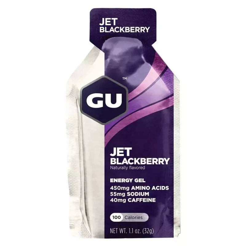 Gu Energy Gel, Jet Blackberry, Quick and Sustained Energy, Electrolyte ReplacementGu Energy Gel, Vanilla Bean, 1 Piece, Quick and Sustained Energy, Electrolyte Replacement, Pack of 4 - Image 2