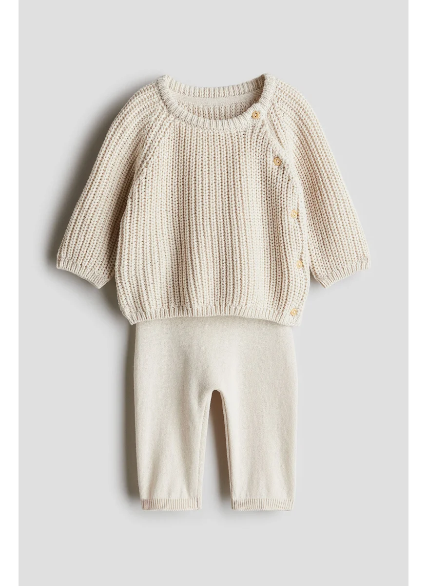 H&M 2-Piece Knitted Cotton Set