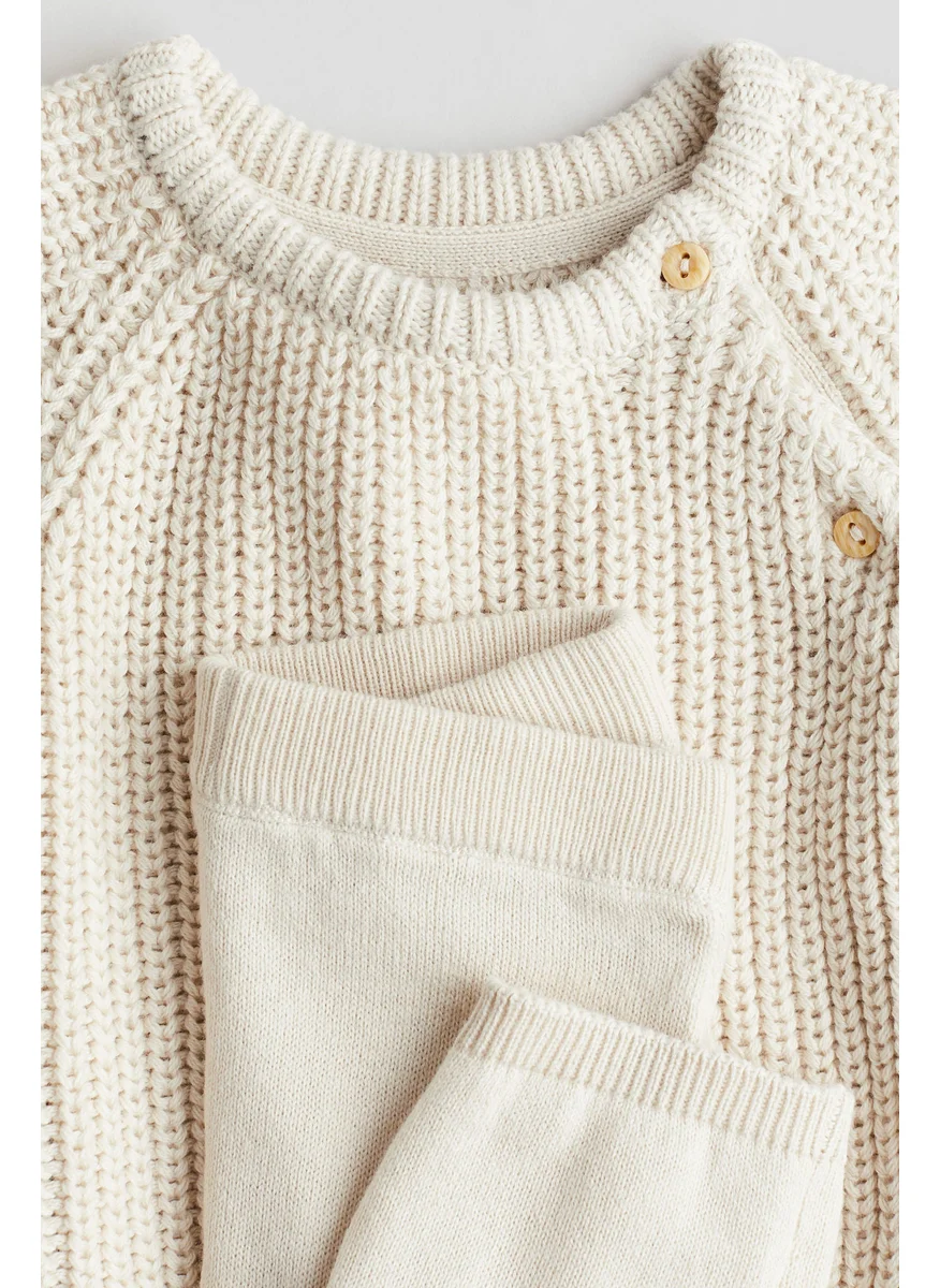 H&M 2-Piece Knitted Cotton Set