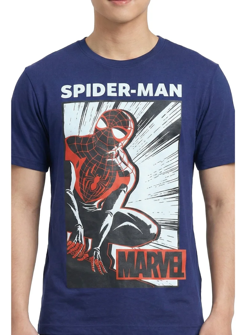 MARVEL  Marvel Spider-Man Action Graphic Men’s T-Shirt for Men | Best Price UAE