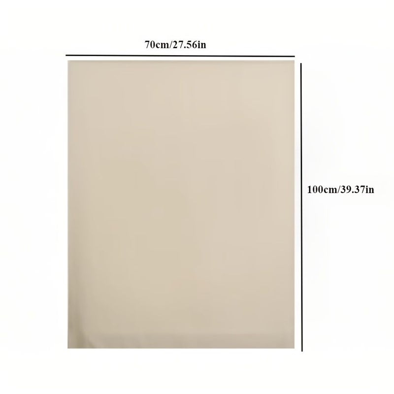 1pc Magic Tape Beige Color Blackout Curtains For Bedroom 96 Percent Blockout Living Room Kitchen Party Decor Easy To Install W70cmxH66 93inch - Image 3