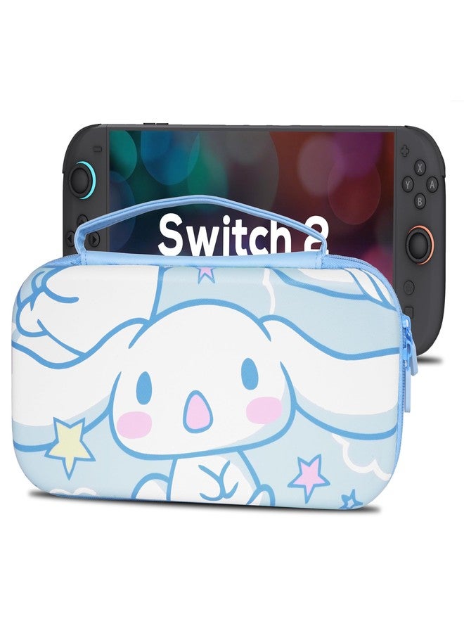 TIKOdirect Carrying Case for Nintendo Switch 2(2025), Cute Portable Travel Bag with 12 Game Card Slots Inner Storage Bag for Nintendo Switch 2 Console Joy-Con & Accessories, Blue - Image 1