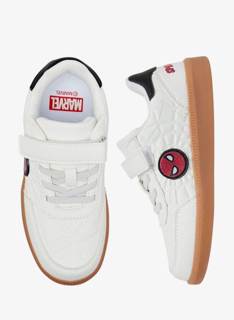 MARVEL Boys Spider-Man Applique Sneakers with Hook and Loop Closure - Image 3