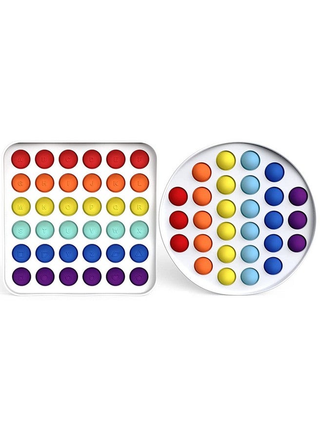 FunBlast Pop it Set (Pack of 2 Popit Game), Kids Toys Fidget Toys, Pop it Toy, Push Pop Bubble Fidget Sensory Toy, Stress Relief Fidget Toy Sensory Toys Novelty Gifts for Girls Boys Kids (5) - Image 1